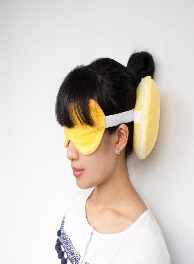 ACUDY Memory Foam Travel Neck Pillow with Eye Mask Set for Flight, Car & Office | Soft U-Shape Cervical Support Pillow for Neck Pain Relief | Lightweight Portable Travel Sleeping Pillow (Multicolor) - Image 1